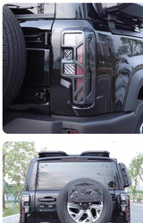 BAIC BJ40 2024-2026 Tail Light Lamp Cover Trim Anti-Scratch Protective Frame ABS Black Modified