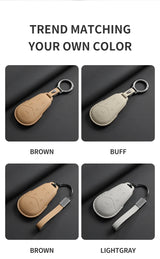 Leather Car Remote Key Case Cover For Voyah Dream PHEV 2024