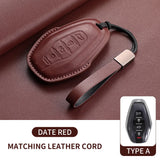 Leather Car Remote Key Case Cover For Chery Jetour X70 X70m X70plus X90plus X95pro X95 Plus Key Bag Protecter Keychain Shell
