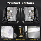 LED Fog Light with DRL for Dodge Ram 1500 2013-2018 Car Interior Accessory MAGIC COLORM