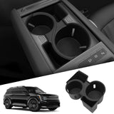 KIA EV9 2024 2025 Center Console Cup Holder TPE Shock-Absorbing Storage Tray Tidying Car Accessories Black Car Interior Acces