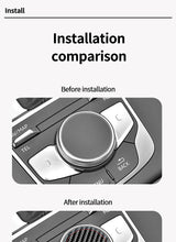 For Audi A3 S3 (2014-2019) Sport Car Multimedia Button Knob Cover Trim Sticker Anti Scratch