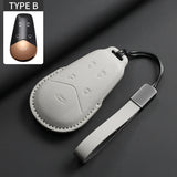 Leather Car Remote Key Case Cover For Voyah Dream PHEV 2024