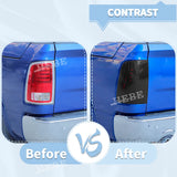 Tail Light Cover Black ABS For Dodge RAM 1500 2009-2017