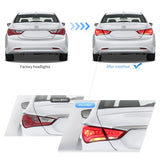 Hyundai Sonata LED Tail Lights Amber Signal 11-14 Car Interior Accessory Vland