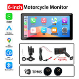 7in Motorcycle GPS Monitor Wireless CarPlay Universal