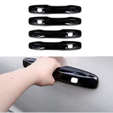 Black Glossy Door Handle Covers for Volvo XC60 Car Interior Accessory LINGLUYANG xc90 2015-2024 4pcs