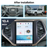 10.4-Inch Qualcomm Android Navigation System for Jeep Cherokee Android Head Unit Aotsr