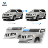 Vland Head lights W/ Anim. for Jeep Grand Cherokee 2011 Headlight Assembly Vland