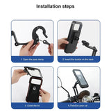 Waterproof Motorcycle GPS Phone Holder 360 Adjustable
