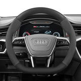 Carbon Fiber Suede Wheel Cover for Audi A4 B8 A5 S5