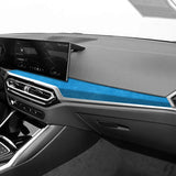 For BMW Two-gate G42 3er I3 G20 G28 4er I4 G23 Center Console Dashboard Trim Sticker Car Interior Accessories Made of Alcanta