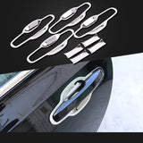 Chrome Door Handle Trim for Volvo XC60 S90 V90 XC90 Car Interior Accessory LINGLUYANG xc90 2015-2023 silvery4pcs 1