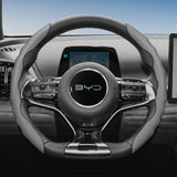 BYD Breathable Sports Wavy Leather Steering Wheel Cover