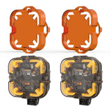 2pcs LED Work Lights with Lampshade For Truck Jeep Off Road SUV UTV ATV Car Headlamp Led Light 12v 24v White & Amber Spot Light