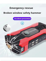 28000mAh Car Jump Starter Starting Device 12V Portable Power Bank Battery Starter Launcher For Car Booster Articles 800A Jump