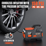 1000A/1500A PEAK Car Jump Starter, Jump Starter With Air Compressor, Peak Battery Jumper Starter Portable, Jump Box For Car B