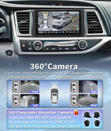 2K QLED Android 15 Multimedia Head Unit for Toyota Highlander 2013-2018
