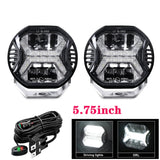2pcs Car Led Work Light Bar Emark Approved 5.75 Inch/4 Inch Driving Light 12V 24V DRL For Jeep Lada Offroad 4x4 For UTV SUV Boat