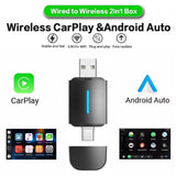 Dual Interface Wireless CarPlay and Android Auto USB Adapter CarPlay Adapter ANYFAR