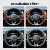 Sporty Breathable Leather Steering Wheel Cover Alfa Romeo Car Interior Accessory Hocasen