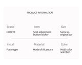 For BMW X3 G45（2025-）Seat Side Control Panel Frame Trim Sticker Car Premium Interior Custom Tuning Accessori Made of Alcantara