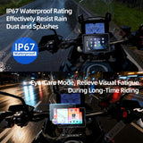 5Inch Waterproof Motorcycle Monitor with CarPlay & DVR Android Head Unit AKAMATE