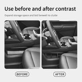 GMC Terrain 2025 2026 Center Console Lower Storage Box Car Central Tray TPE Organizer Accessories Tidying Black Car Interior