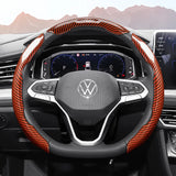 Carbon Fiber Wheel Cover Snap-On for VW Golf Tiguan