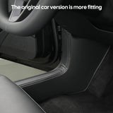 For Tesla New Model 3 Highland 2024 Front Rear Door Sill Pad Door Welcome Pedal Threshold Strip Leather Accessories Door Sill