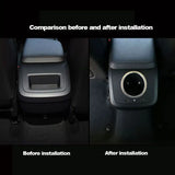 Rear Cup Holder Decor Insert for Volvo XC60 2018 Car Interior Accessory LINGLUYANG