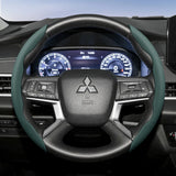 Breathable Leather Steering Wheel Cover for Mitsubishi