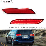 LED Rear Bumper Reflector Lights for Chrysler Pacifica Car Interior Accessory iJDM