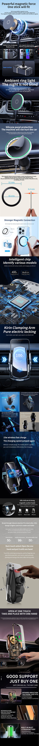 Smart Wireless Charging Phone Holder for Nissan N7
