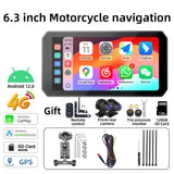 6.3 Inch Waterproof Motorcycle GPS with CarPlay Auto