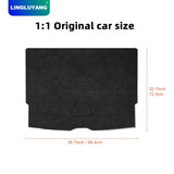 Flannel Suede Cargo Trunk Mat for Volvo EX30 2023+ Car Interior Accessory LINGLUYANG