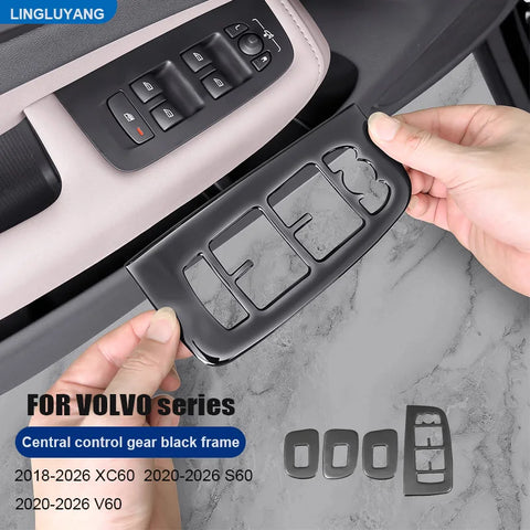 Window Panel Guard Sticker for Volvo XC60 2018-2026 Car Interior Accessory LINGLUYANG