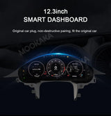 Digital LCD Instrument Cluster Display for Porsche Panamera 2010–2016 Android Head Unit Aotsr