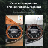 Ultra-Thin Breathable Leather Wheel Cover for Cupra Car Interior Accessory Hocasen
