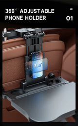 Multifunctional Car Travel Tray Foldable Backseat Desk with Cup Holder