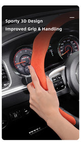 Dodge Suede Steering Wheel Cover Durable Non-Slip