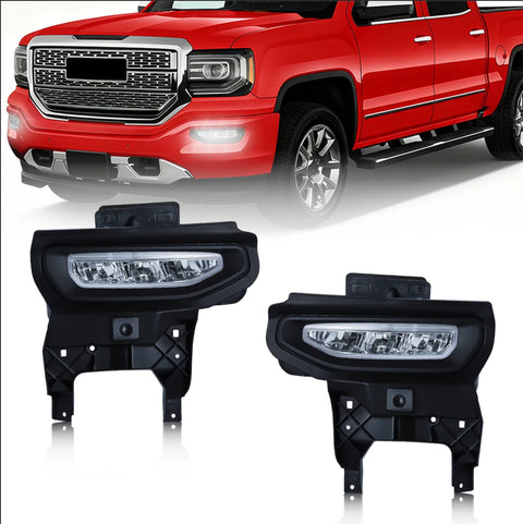 LED Fog Lights Assembly for GMC Sierra 1500 2016 LED Ambient Light MAGIC COLORM