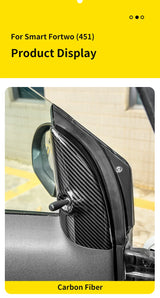 Carbon Fiber A-Pillar Cover Trim for Smart Fortwo