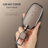 Leather Car Key Case Cover for Audi A1 A3 8V A4 B8 B9 A5 A6 C7 A7 A8 Q3 Q5 Q7 S4 S6 S7 S8 R8 TT Car Interior Accessory OEM
