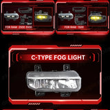 LED Fog Lamps DRL for Dodge Ram 2500 3500 2019-2024 Car Interior Accessory MAGIC COLORM