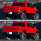 Vland LED Tail Lights Amber Signal for 09-18 Ram Car Interior Accessory vland