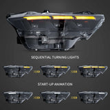 Full LED Headlights for Ford Mustang 2023-2026 LED Ambient Light Vland