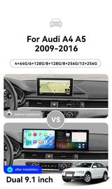18.2-Inch Android 15 Head Unit for Audi A4 A5 2009–2016 Android Head Unit Aotsr