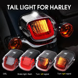 Motorcycle LED Integrated Rear Lamp For Harley Dyna Sportster Touring Softail 12v Tail Brake Sport Lamp Turn Signals Taillights