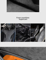 For Audi A4L A4 S4 A5 S5 RS4 RS5 Q5L SQ5 Q5 Q7 Made of Alcantara Car Window Switch Panel Trim Sticker Auto Interior Accessori